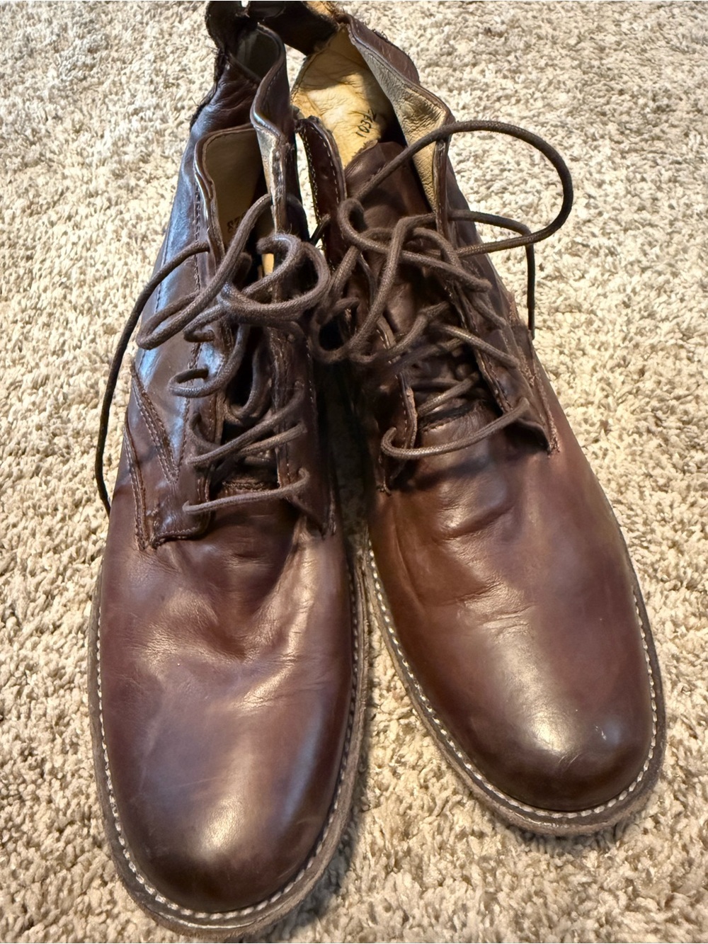 Frye Men's Dark Brown Leather Chukka Boots